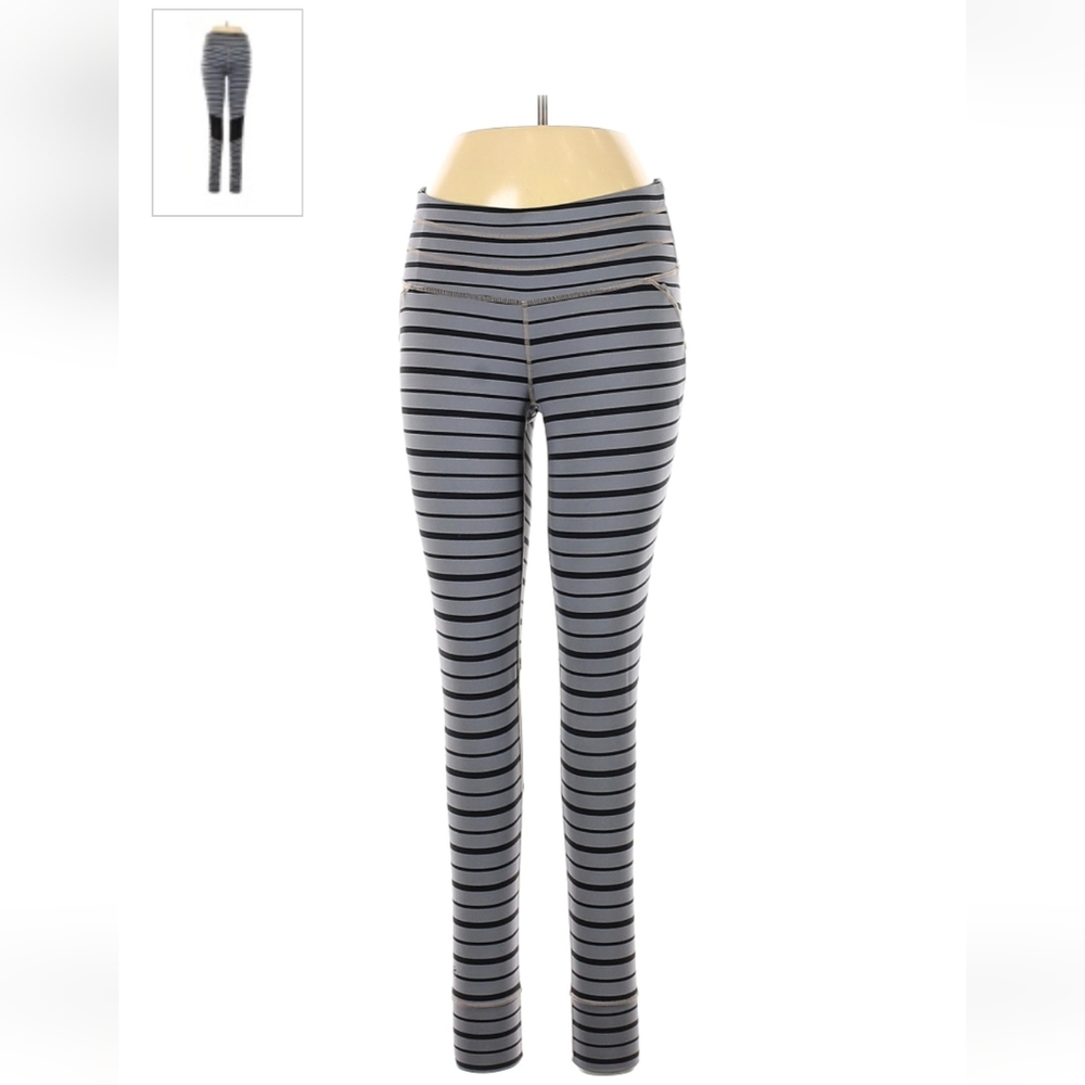 Athleta Relay M stripped skinny leggings - Picture 2 of 7